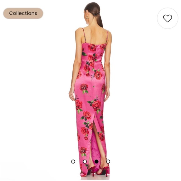 Sau Lee Sofia Dress in Pink Multi Size 6 - Picture 2 of 8